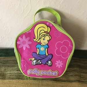 Polly Pocket Carrying Case with Lot of Dolls